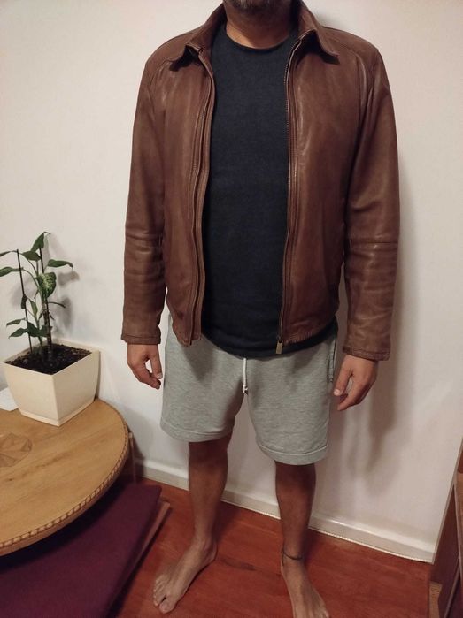 Jacketa piele Massimo Dutti toamna - primavara