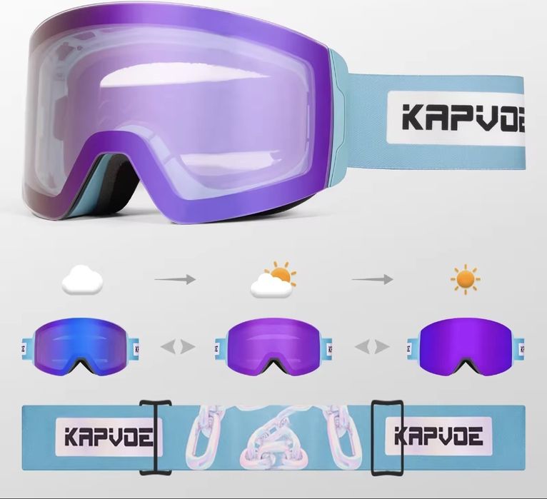 Ски и сноуборд очила  с фотохроматична плака
