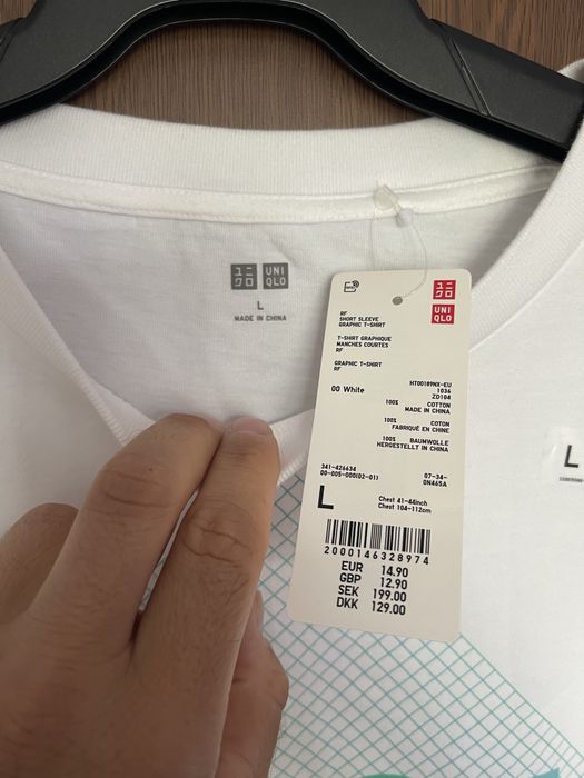 L Тениска Uniqlo Wimbledon Roger Federer Djokovic Nadal Nike Jordan