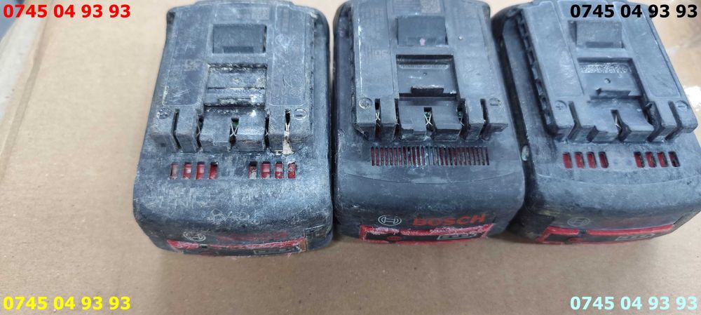 acumulator acumulatori baterie bateri Bosch 18V 4A 5A DEFECTI pret pe bucata