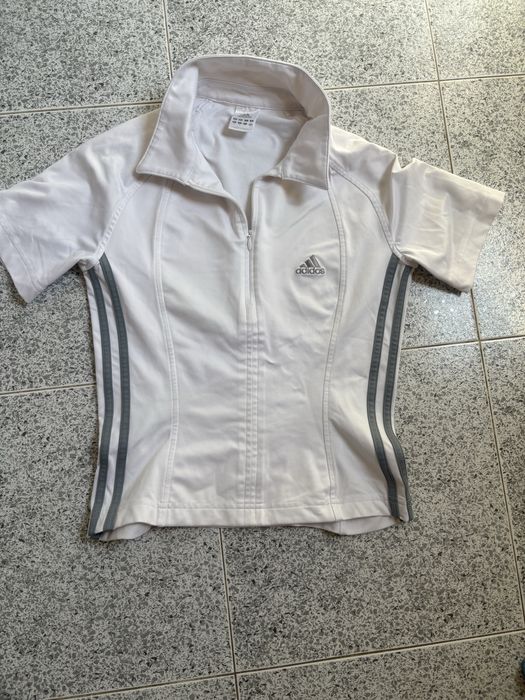 Бяла тениска adidas