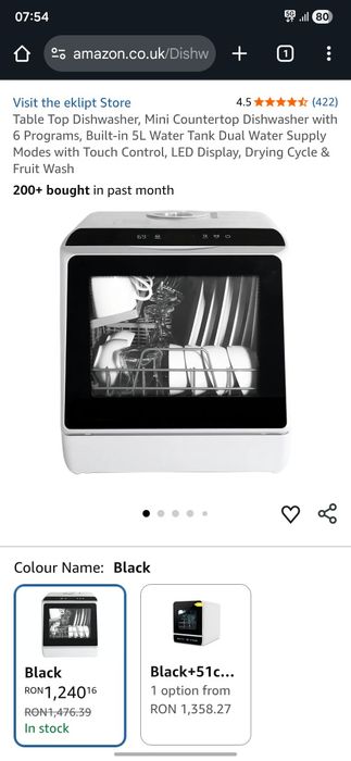 Masina de spălat vase mini noua