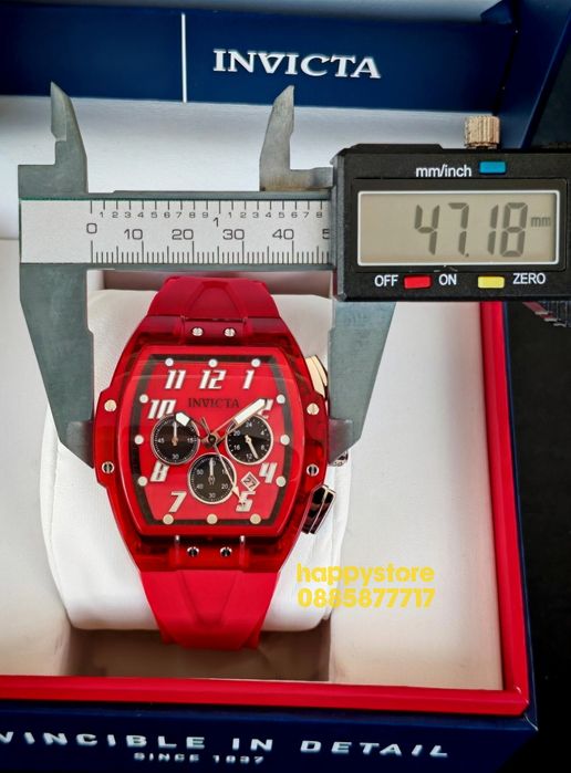 INVICTA Ghost Red 47 mm, Инвикта нов ръчен часовник