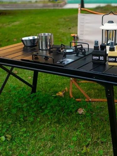 Стол туристический складной с газовой плитой