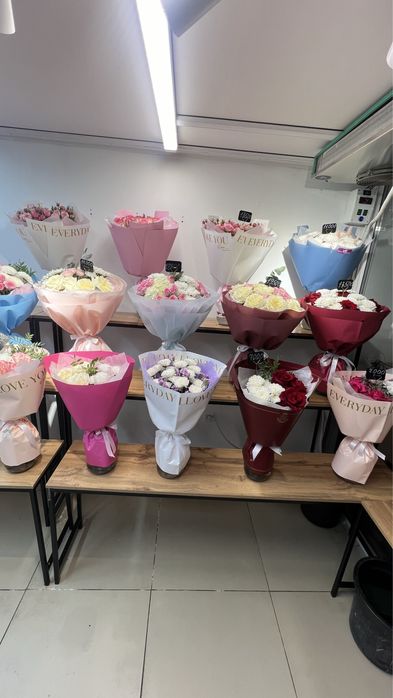 Букеты от 7000 тг цветы Алматы