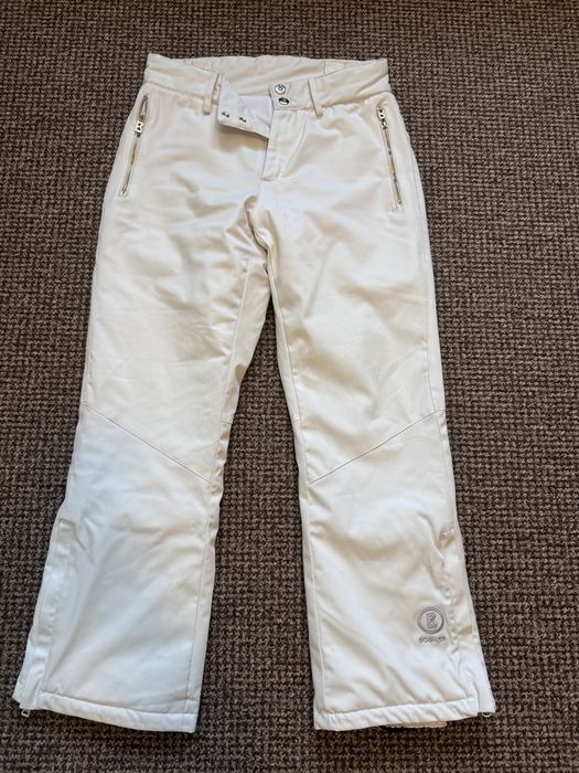 Pantalon Bogner, M, impecabil, alb-unt
