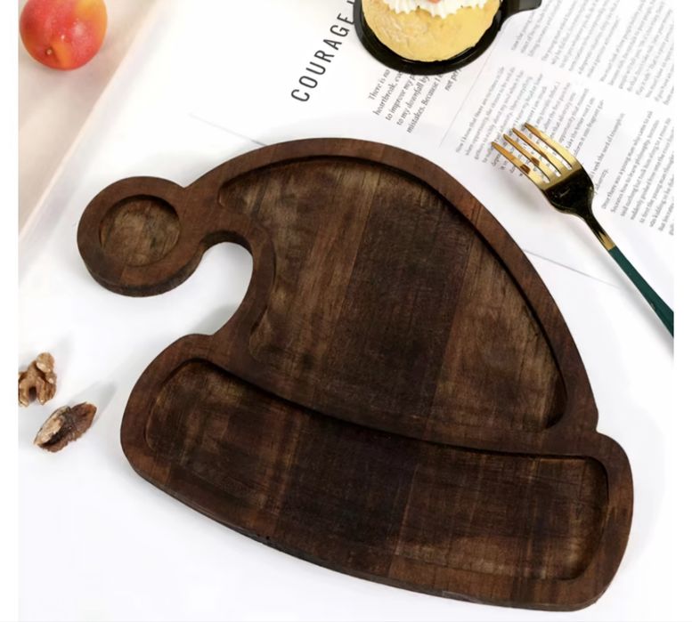 Новые деревянные тарелки, для подарка