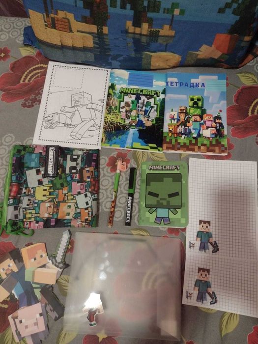 НОВИ! Майнкрафт торба и ученически принадлежности