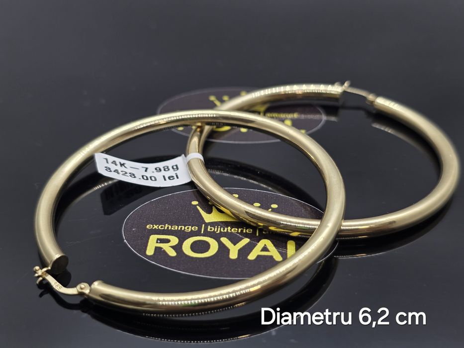 Bijuteria Royal: Cercei aur 14k/7.98 gr