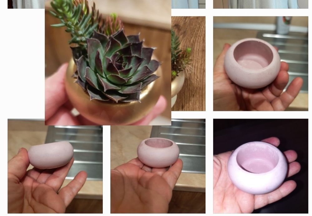 10 Vase decorative de ipsos pentru lumânare,  mărunțișuri  , marturii