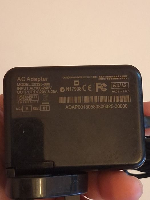 AC adapter Model:.20325-808
