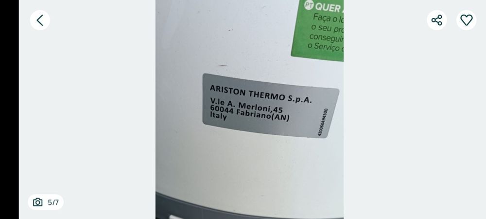 Boiler Ariston cu pompa de căldură