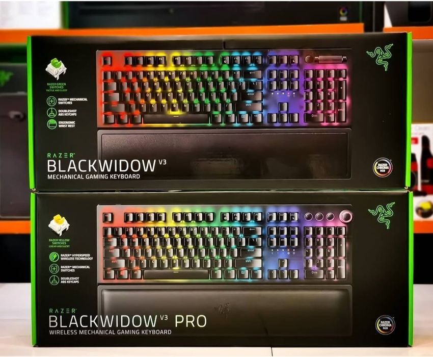 Razer Blackwidow V3 Green свитчи Механическая Проводная Клавиатура
