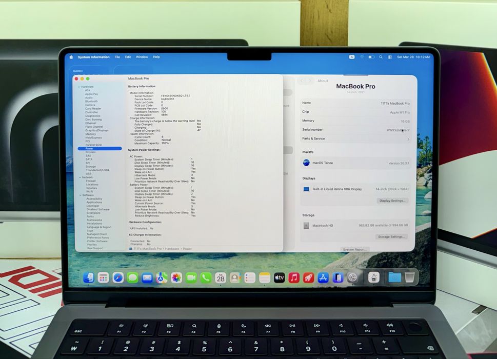Macbook M1 Pro 16/1ТБ 100% 6цикл