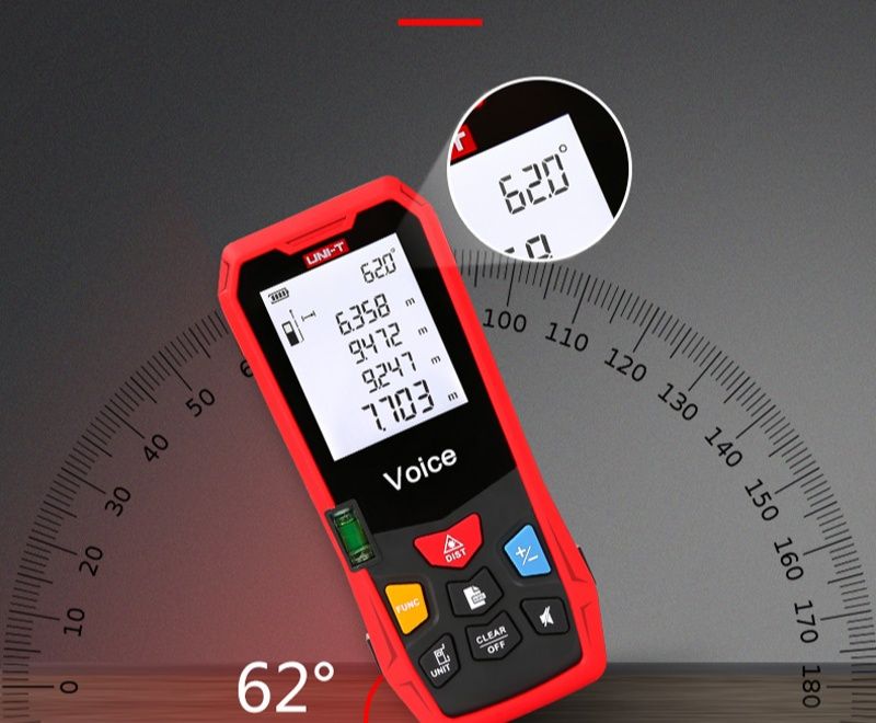 Лазерный дальномер. Лазерный рулетка. UNI-T