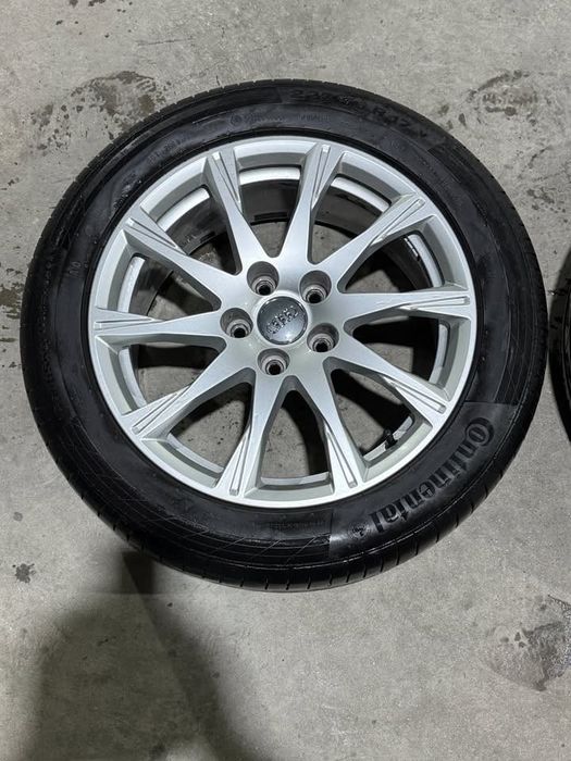 Jante R17 originale audi, anvelope continental vara dot 0622
