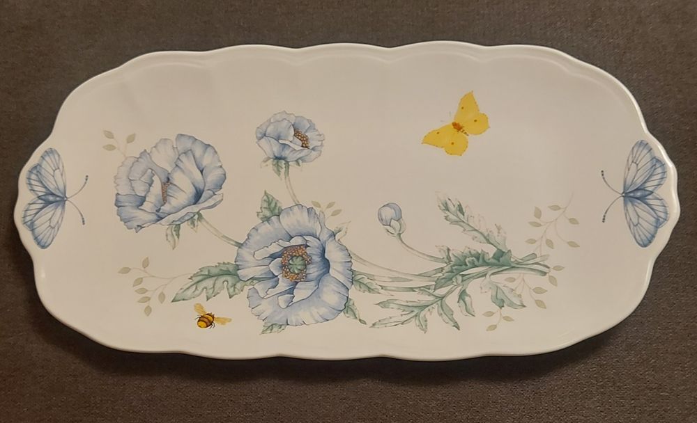 Lenox Butterfly Meadow – platou porțelan, nou în cutie