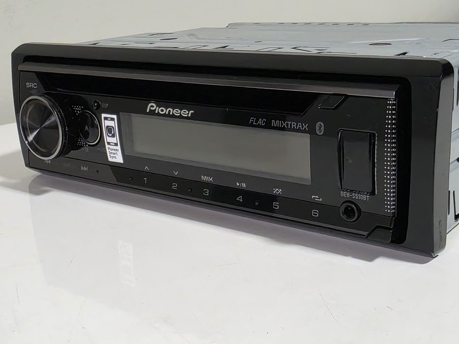 Автоплеър Pioneer DEH-S510BT – Bluetooth / CD / USB / FLAC / RGB – Отличен!