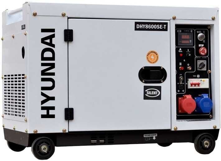 Generator Curent Trifazat Diesel Hyundai DHY-8600SE-T 7,9 kVA 230/400V