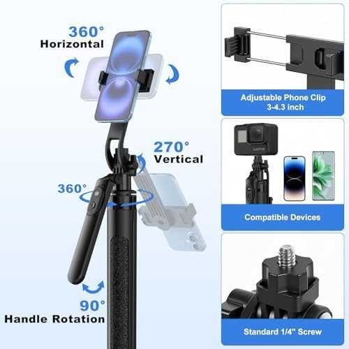 Нов 180см алуминиев трипод + селфи стик 2 в 1 Bluetooth с дистанционно