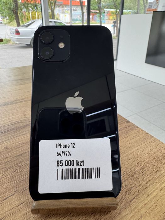 iPhone 12•64GB/77%Black Айфон 12•64Гб/77% Қара