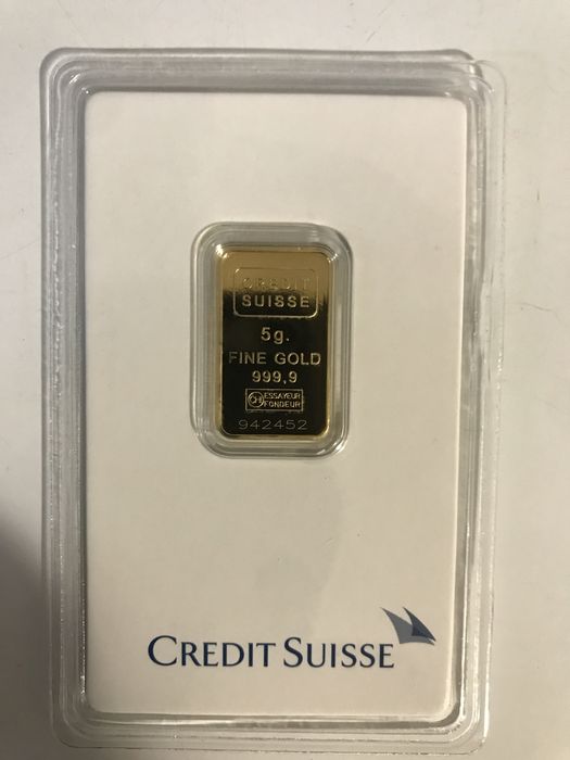 Lingou aur 5g 24k 999 CREDIT SUISSE Sigilat