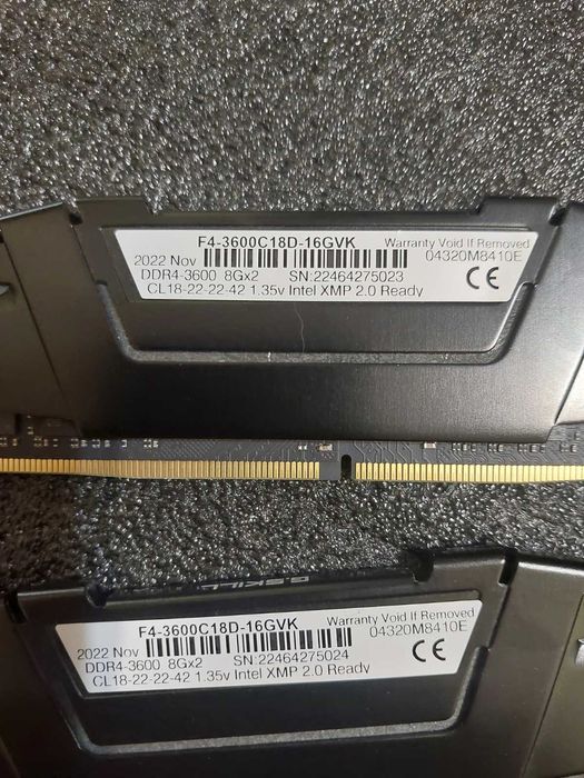 16GB, 3600Mhz, CL18, DDR4 - G.Skill Ripjaws