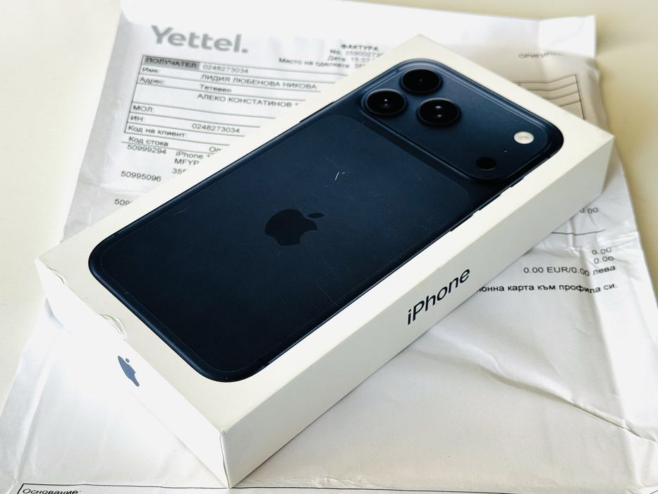 НОВ! Iphone 17 Pro Max 256GB Blue 3 Години Гаранция