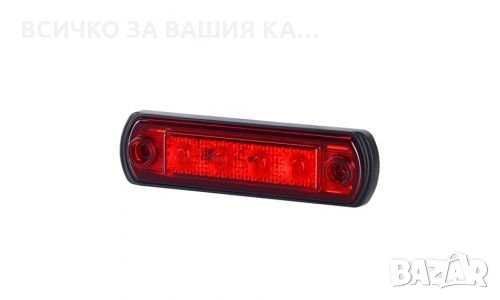 1 бр. LED Лед габарити овален гръб за РОЛБАР  12-24V , 3 цвята