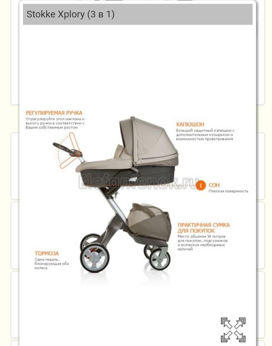 Коляска Stokke Xplory 2в1