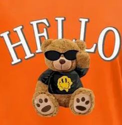 Дамски комплект с принт Мече!