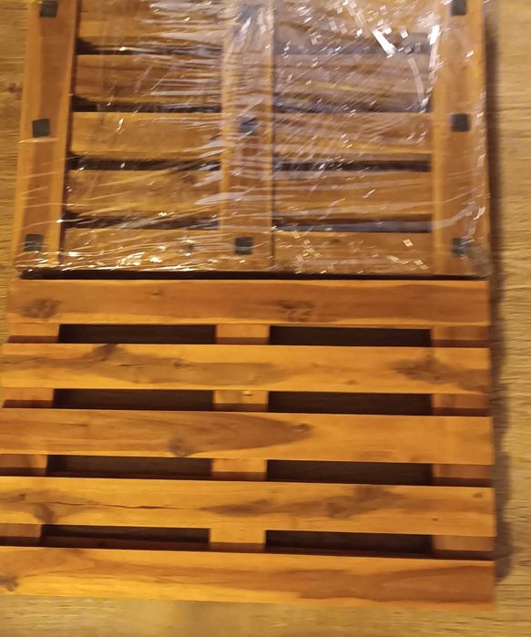 Декоративни мини палети естествено дърво 37x58 см. 10 броя нови