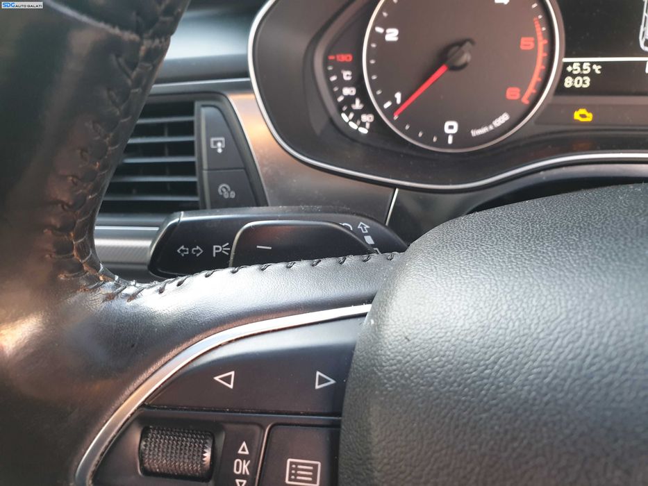 Volan Piele 4 Spite cu Comenzi cu Padele FARA Airbag Audi A6 C7 NFL Non Facelift 2011 - 2014 [K0834]
