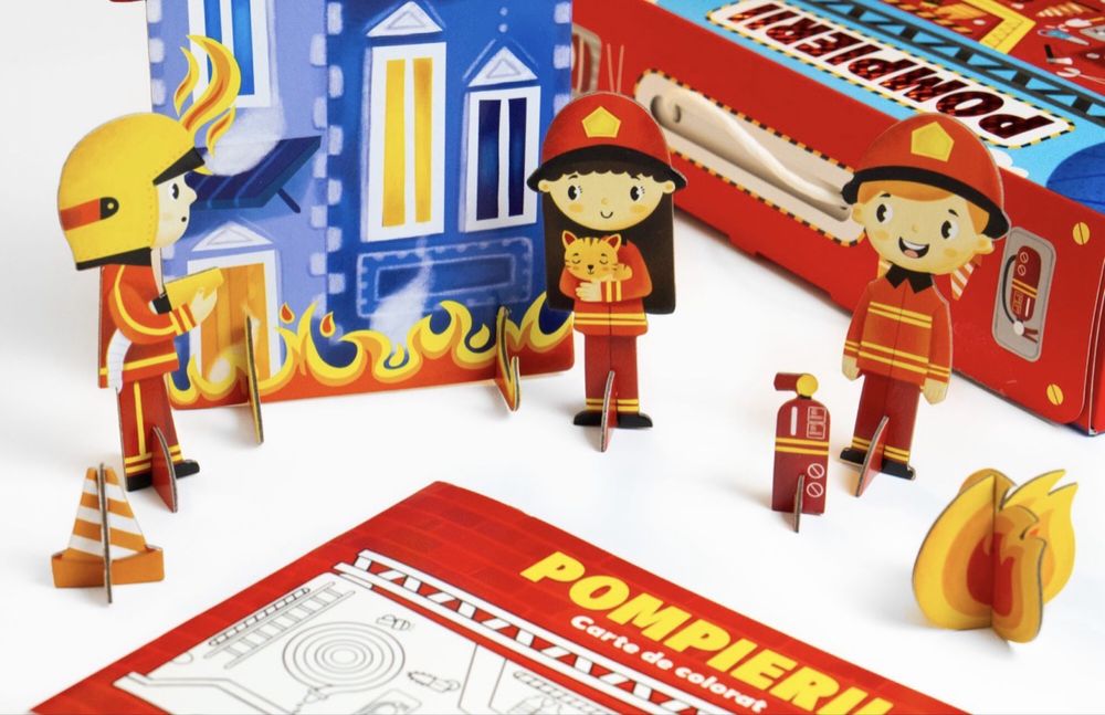 Joc educativ - Puzzle Mimorello - Pompierii