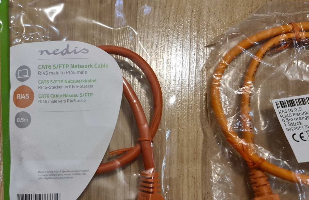 лот cat6 кабели за видео и дата сървъри