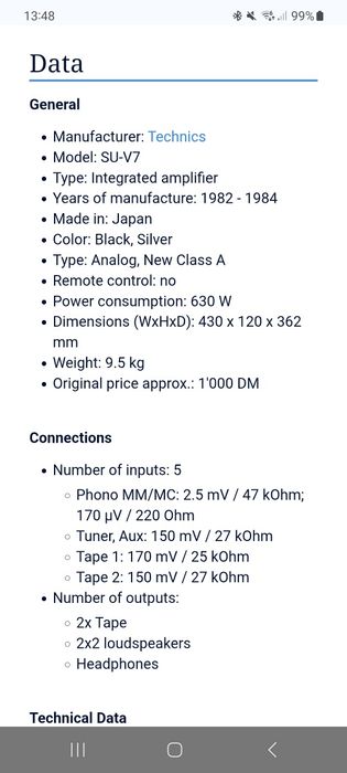 Stație Technics SU V7