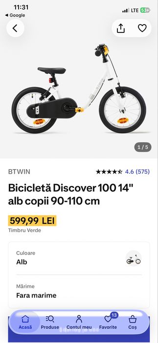 De vanzare bicicleta copii