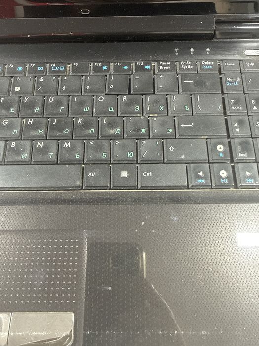 Ноутбук в рабочем состоянии