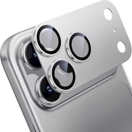 Folie Sticla Securizata iPhone 17 Pro Max Camera Photo  Silver