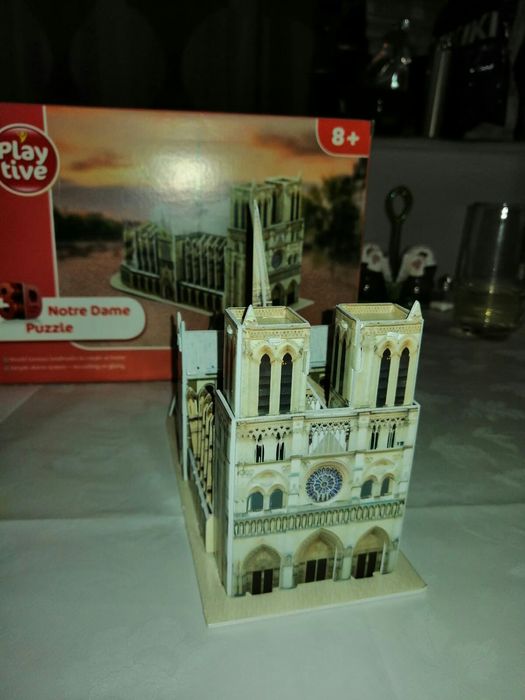Catedrala notre dame puzzle 3 D jucarii copii jocuri bebe,