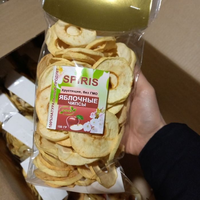 Яблочные чипсы яблоко olma chipslari quruq meva сухофрукты