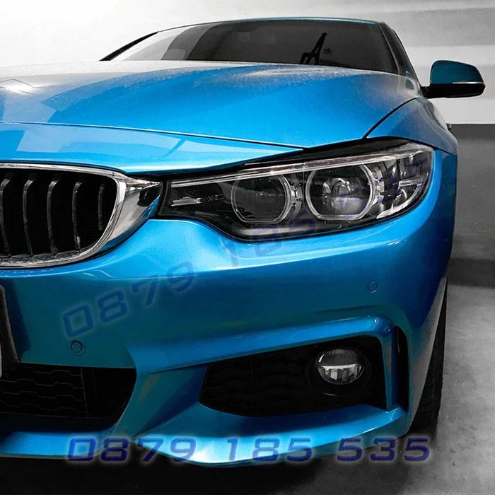 Вежди фарове BMW 4 F32 F33 F36 eyelids черни лайсни бмв ф32 ф33