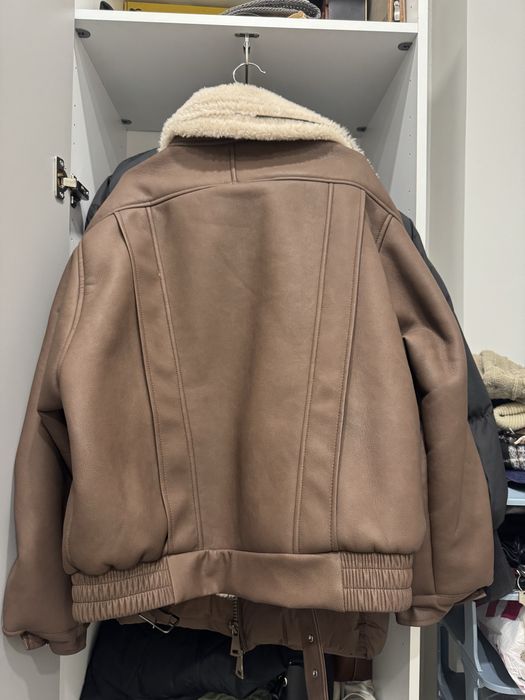 Дубленка коричневая