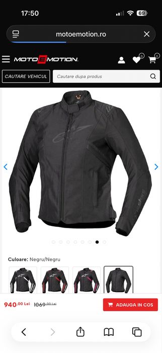 Geacă moto damă Alpinestars Stella T-SPS V2 WP (Impermeabilă), Ca Nouă