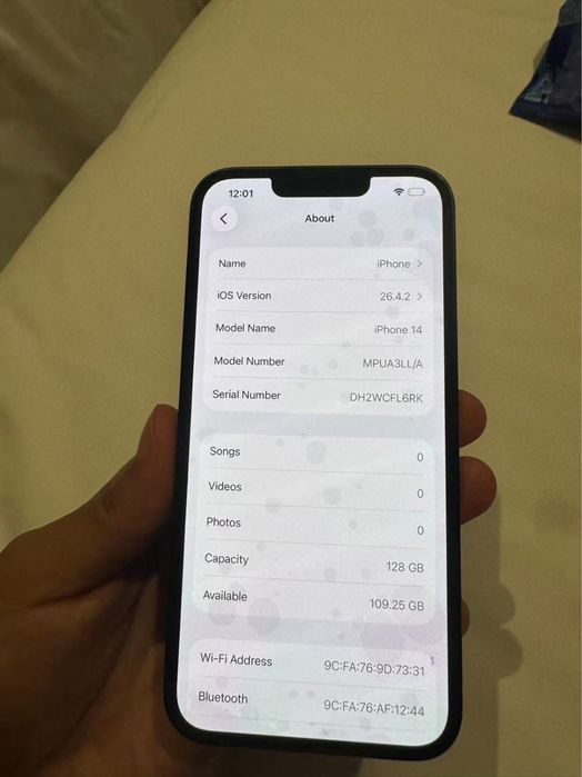 iPhone 14 чёрный 128gb