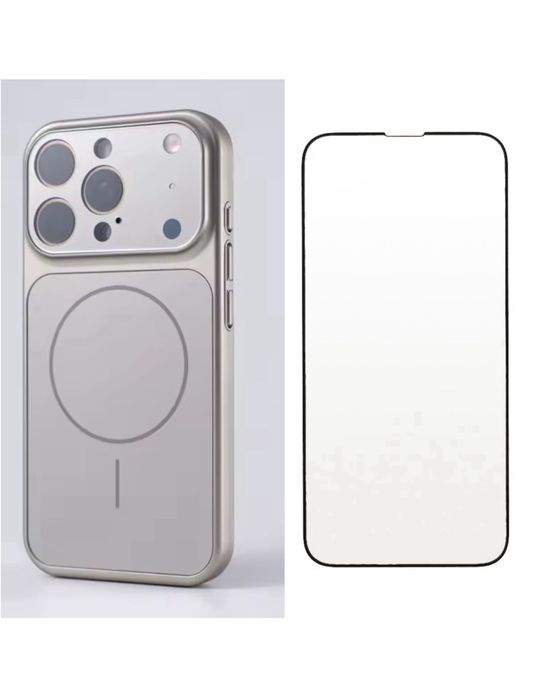 Husa Magsafe Glass + Folie Sticla Iphone 17/17 PRO/17 PRO MAX/17 AIR