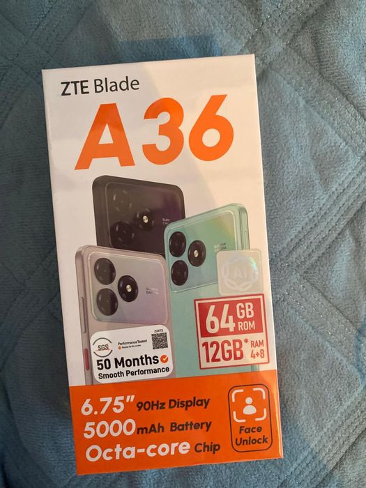 Продам смартфон новый ZTE blade