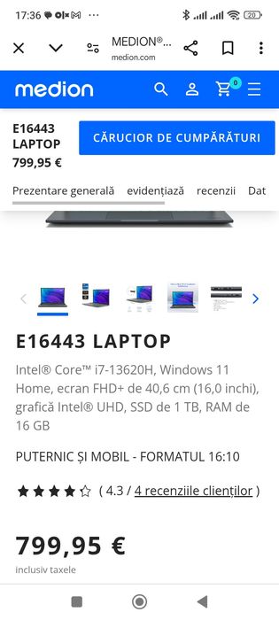Laptop Medion nou
