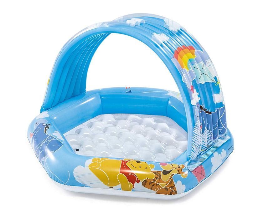 INTEX- Бебешки надуваем басейн със сенник Мечо Пух