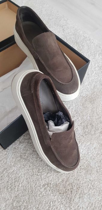 Mocasini Massimo Dutti piele intoarsa